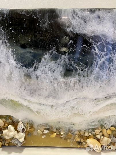 Картина Море с эпоксидной смолой