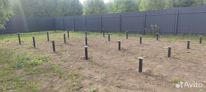 Свайно винтовой фундамент под ключ