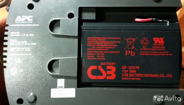 UPS APC Back 525BA в раб.сост+(новый аккумулятор)