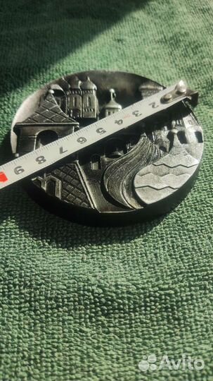 Медаль настольная Москва Кремль тяжелая