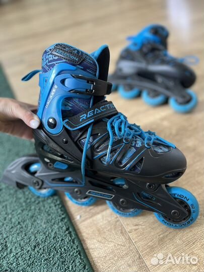 Ролики детские раздвижные reaction 36-40