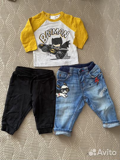 Детская одежда пакетом на мальчика бренды 4-9 мес