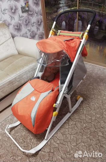 Санки (с колёсиками)