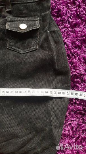 Джинсовая юбка макси 46