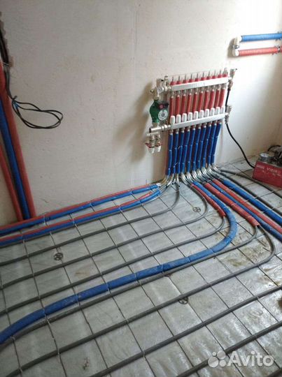 Монтаж отопления, теплые полы, водоснабжение