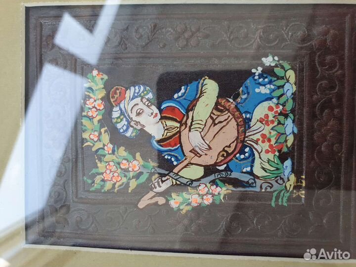 Картина - Рисунок на натуральной коже в упаковке