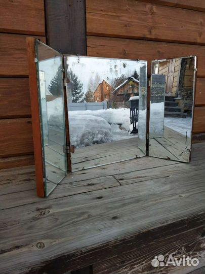 Зеркало Старинное надкомодное