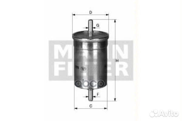 Фильтр топливный WK6002 mann-filter