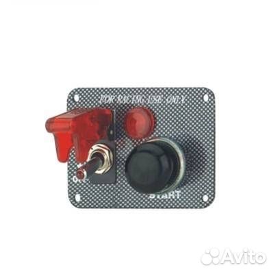 Панель зажигания с 1 тумблером и чёрной кнопкой(по