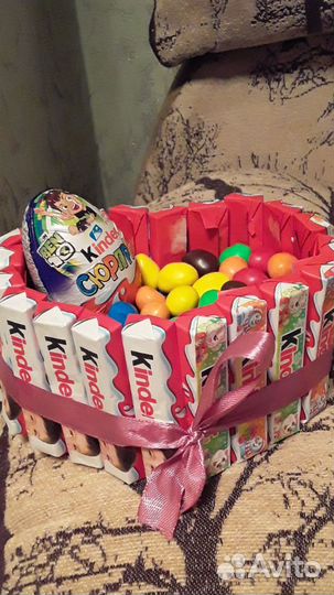 Мини тортик из киндеров