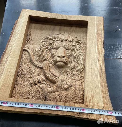 Картина из массива дерева на заказ