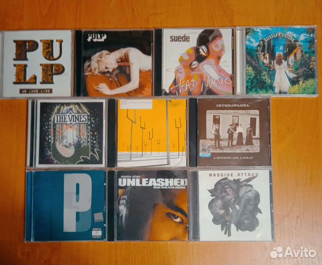 Сд диски брит-поп, брит-рок, трип-хоп