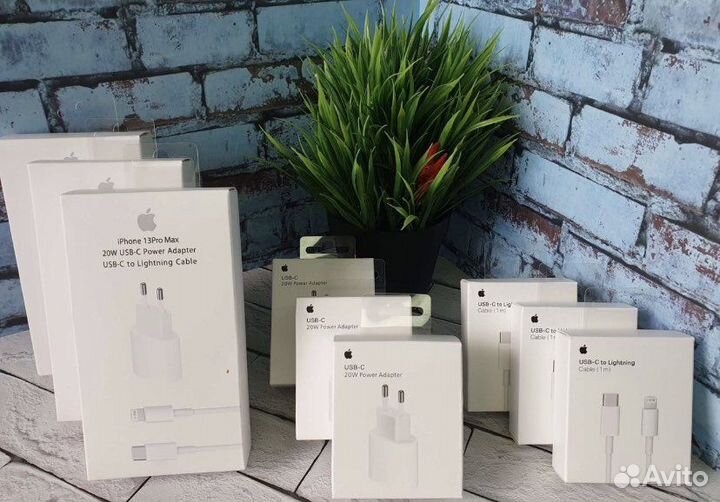 Зарядка на iPhone (20W, type-c, USB-C to lighting)