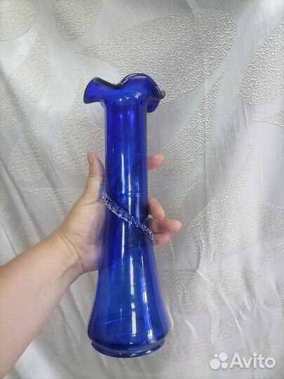 Вазочка кобальт