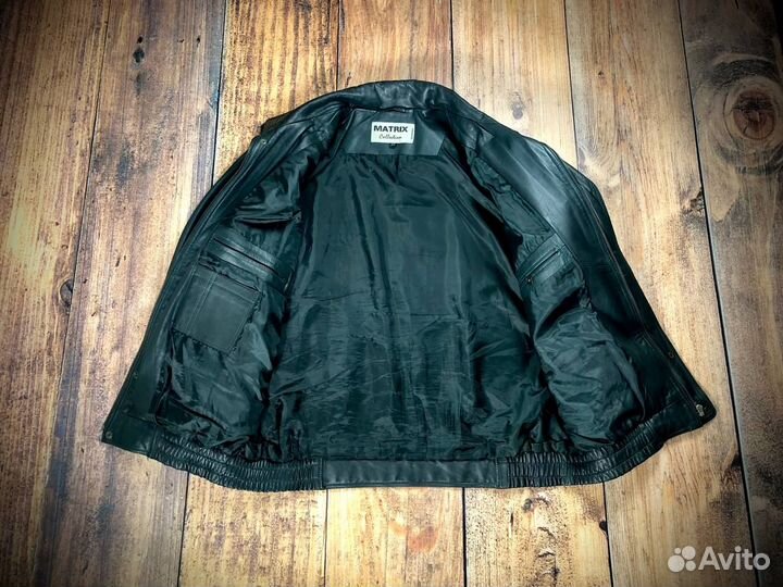 Винтажный бомбер y2k пилот кожаная куртка из 90х