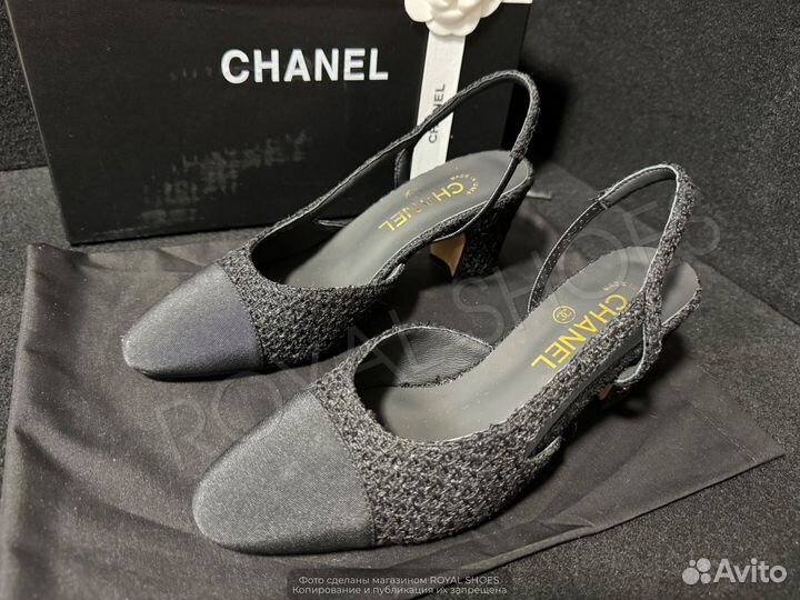 Туфли женские Chanel на каблуке 6.5 см