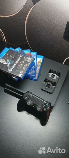 Sony playstation 4 slim 1tb с 6 играми