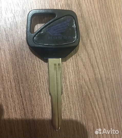 Ключ болванка(с чипом)зажигания мотоцикла Honda