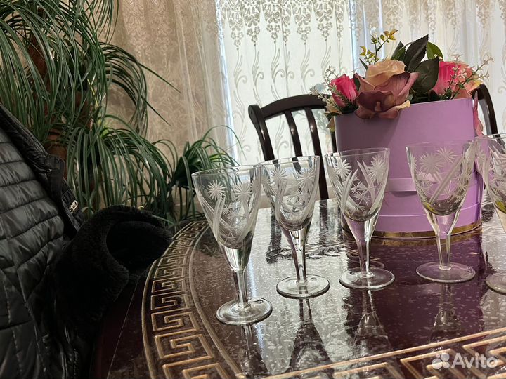 Рюмки хрусталь на ножке СССР