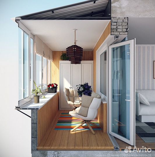 Застекление балкона