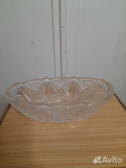 Хрустальная ваза-салатница