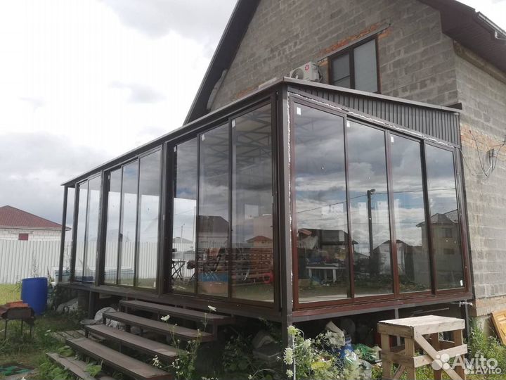 Остекление террас, веранд, беседок