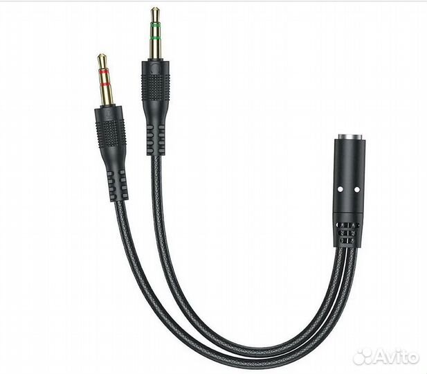 Кабель-разветвитель AUX (3.5x3.5 мм) на 2 наушника