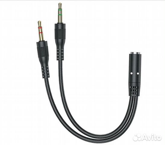 Кабель-разветвитель AUX (3.5x3.5 мм) на 2 наушника