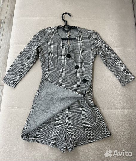 Комбинезон в клетку Bershka