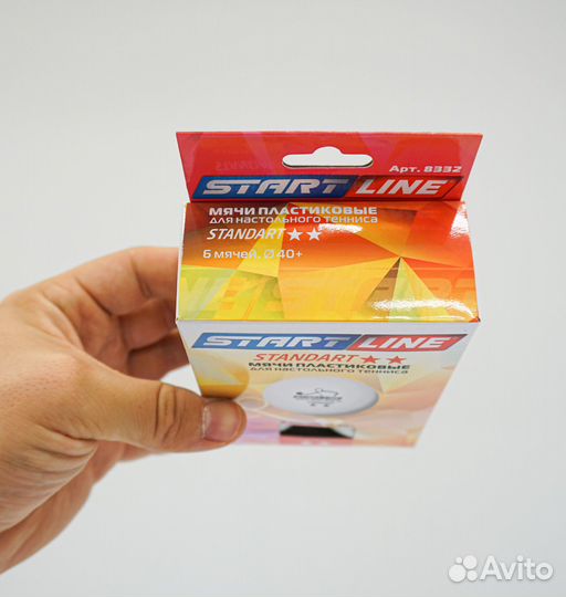 Мячи для настольного тенниса 6 шт Standart 2