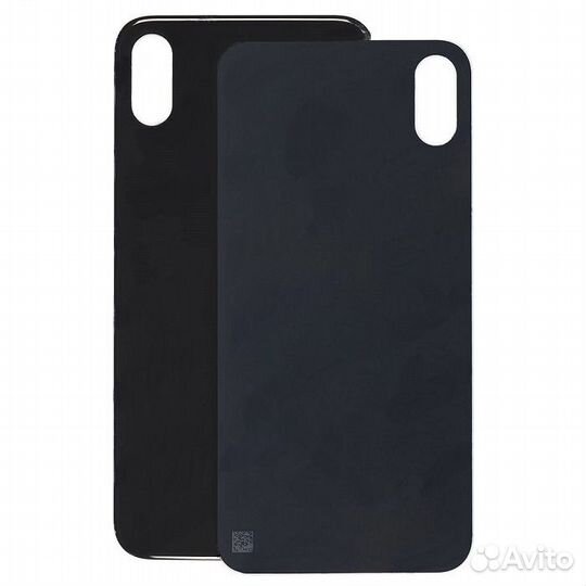 Задняя крышка для iPhone XS черный (Ростест) (cтан