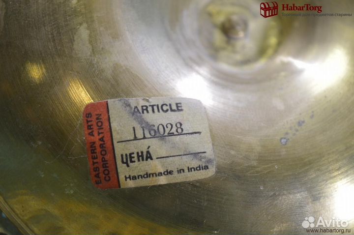 Пепельница, подсвечник. Латунь. Винтаж. Ручная раб