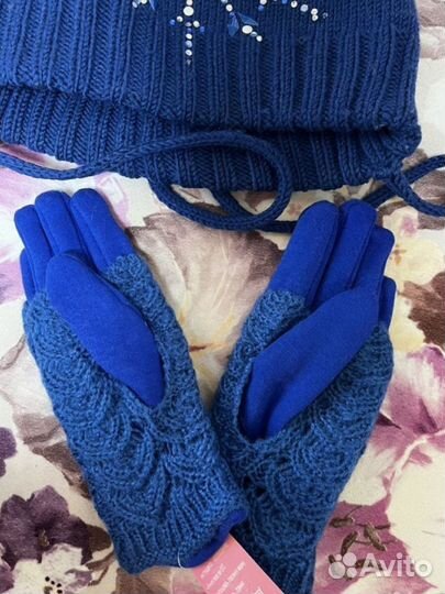 Шапки для девочки 5-7 лет