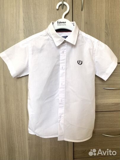 Рубашка белая школьная форма Брюки Детская одежда