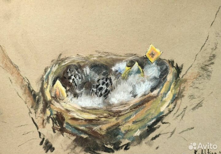 Картина пастелью 