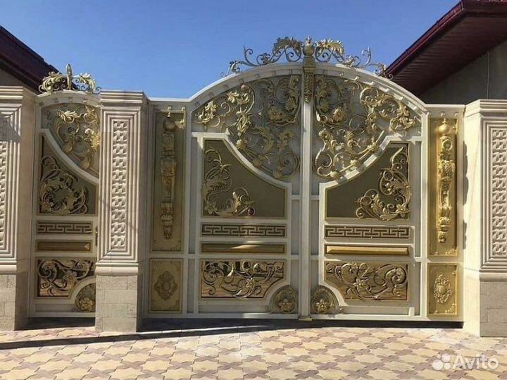 Ворота кованые 555
