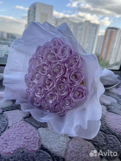 Букет из атласных лент