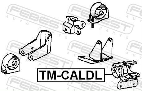 Подушка двигателя перед лев tmcaldl Febest