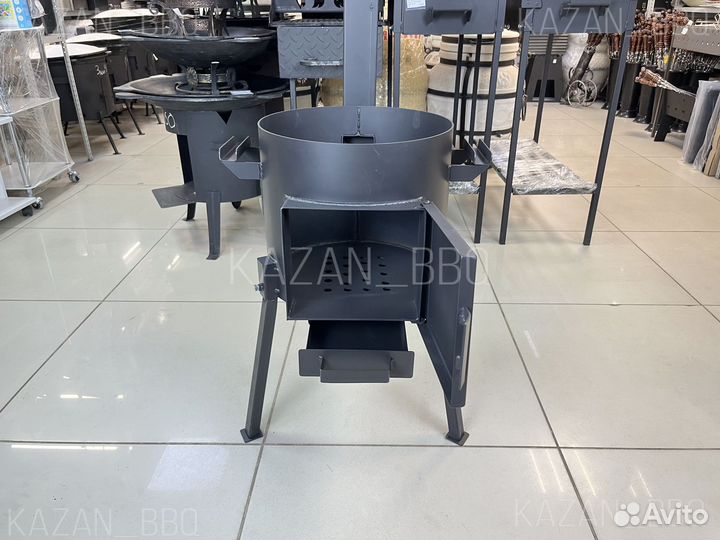 Печь усиленная с трубой и зольником