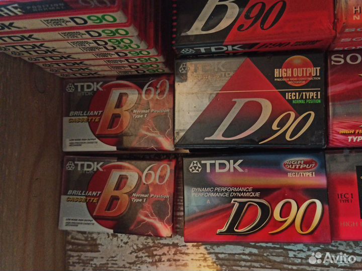 Аудиокассеты новые запечатанные Sony TDK