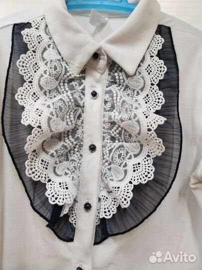 Блузки школьные белые 146р