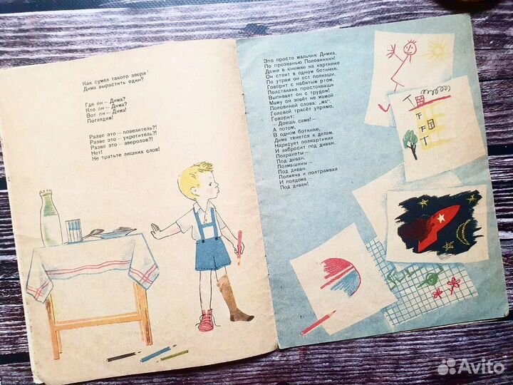 Полякова. Стихи и картинки про Диму Половинкина