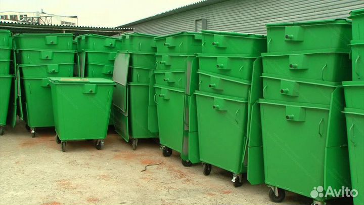 Мусорный евроконтейнер 1,1м3 Е1-04039