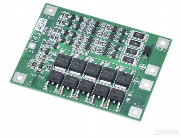 Балансировочная плата bms 3s, 4s, 5s
