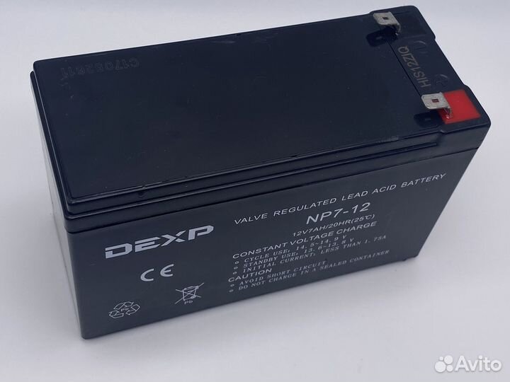 Аккумулятор 12в 7ач для ибп