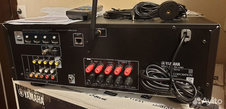 Ресивер yamaha RX-V385,481(блютуз,4К,интер.радио)