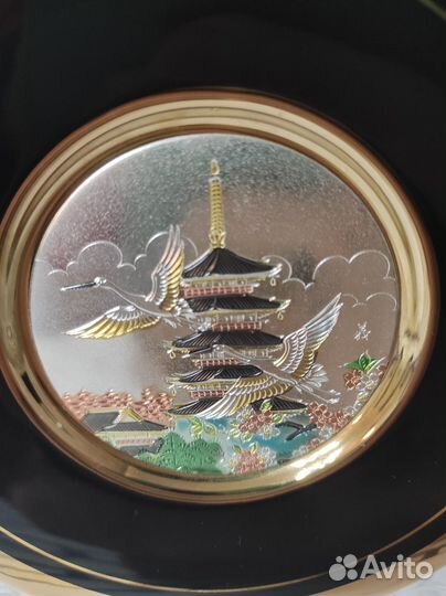 Декоративная тарелка Япония Позолота