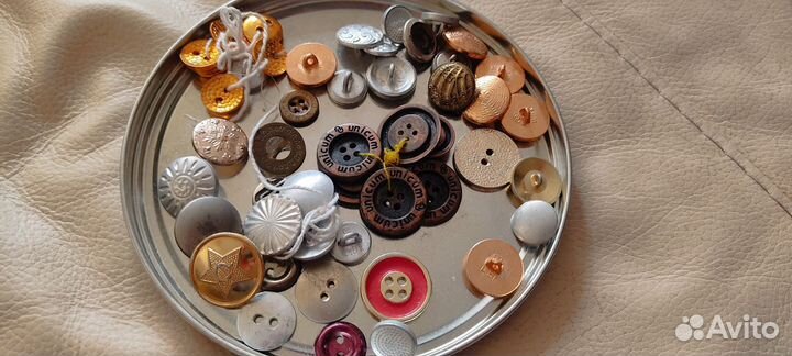 Пуговицы СССР чешское стекло