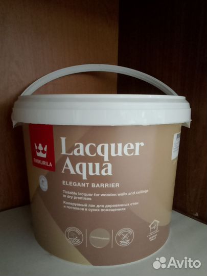 Лак для стен Tikkurila Lacguer Agua (п-глянец)