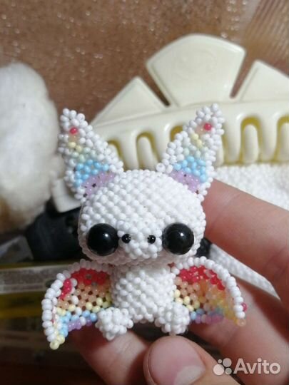 Летучая мышка амигуруми